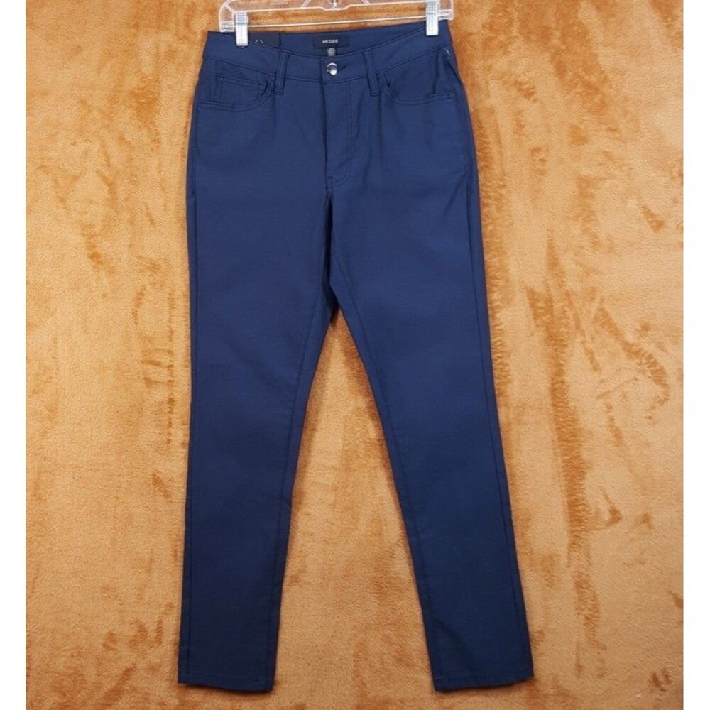 HEDGE Pants Mens Size Small Navy Millennium 5 Pocket Stretch Slim Fit